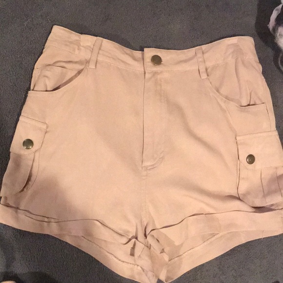 high waisted cargo shorts